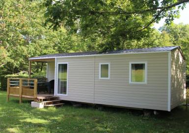 Camping Municipal La Bâtisse mobile home 3 chambres avec terrasse