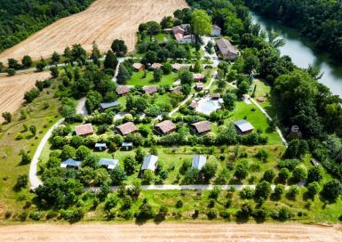 Chalets de Fiolles vue aérienne