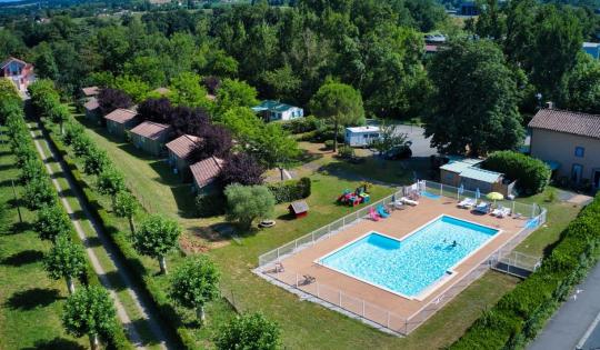 Les Chalets de Gaillac vue de drone