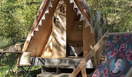 Camping les Tarrasses du Viaur tipi pour couple