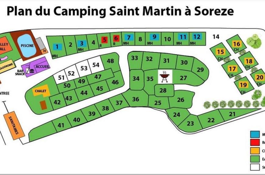 Camping Saint Martin plan