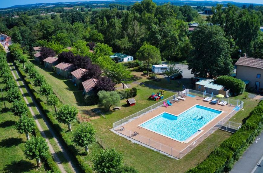 Les Chalets de Gaillac vue de drone