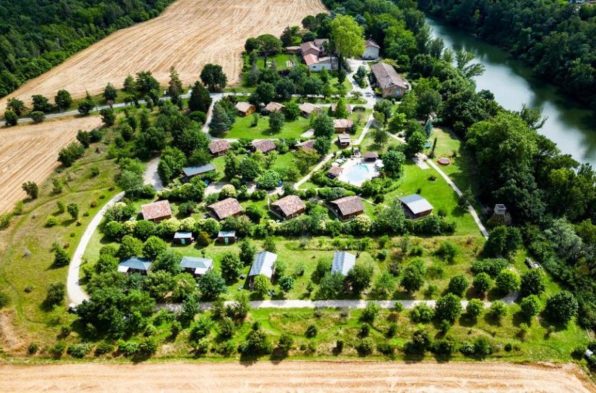 Chalets de Fiolles vue aérienne