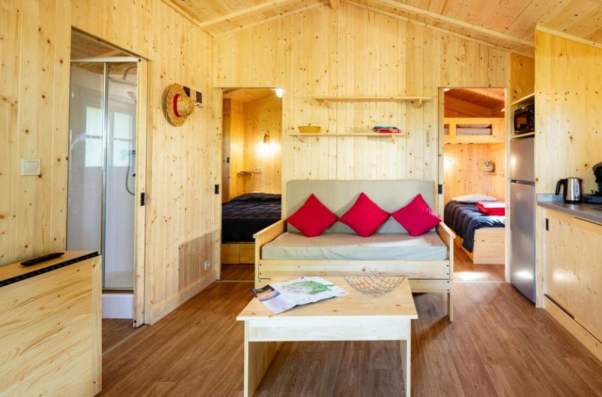 Chalets de Fiolles salon cosy