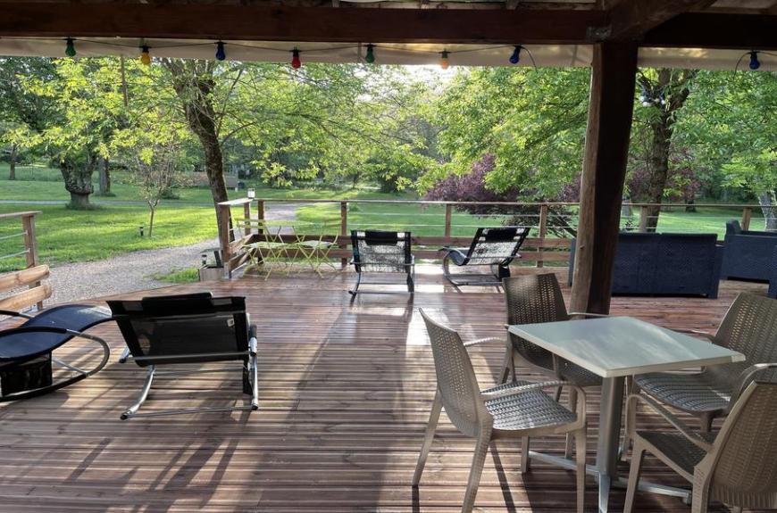Camping La Prade terrasse couverte