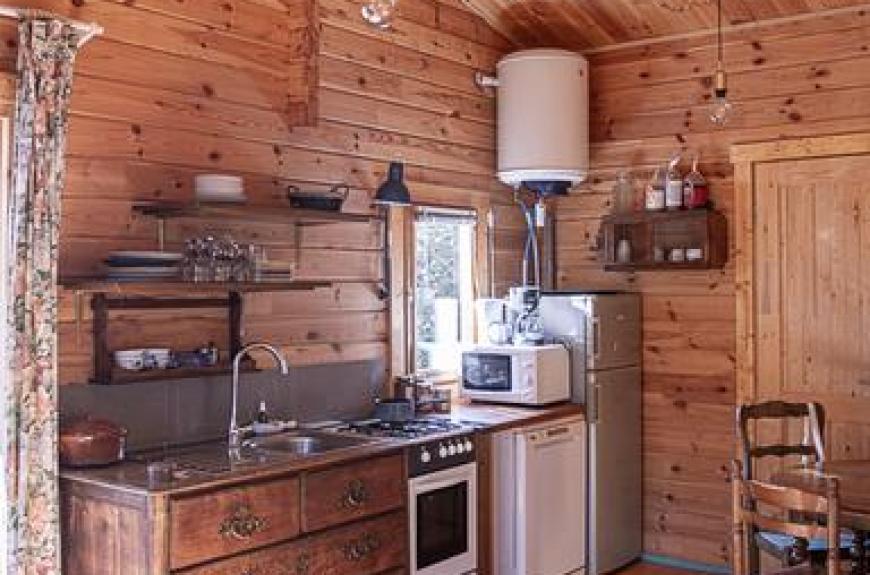 cuisine vintage chalet bois