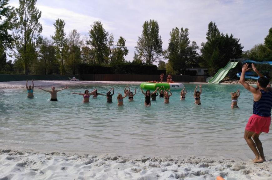 animation aquagym Lagon Camping Plan d'Eau St Charles