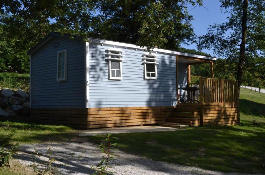 Saint Pierre de Rousieux mobile home bleu foret