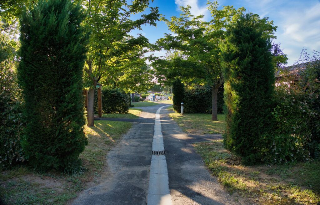 Les Chalets de Gaillac chemins ombragés