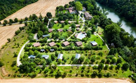 Chalets de Fiolles vue aérienne