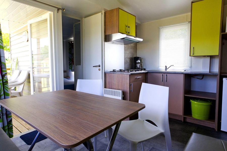 Les Pommiers d' Aiguelèze intérieur mobile home