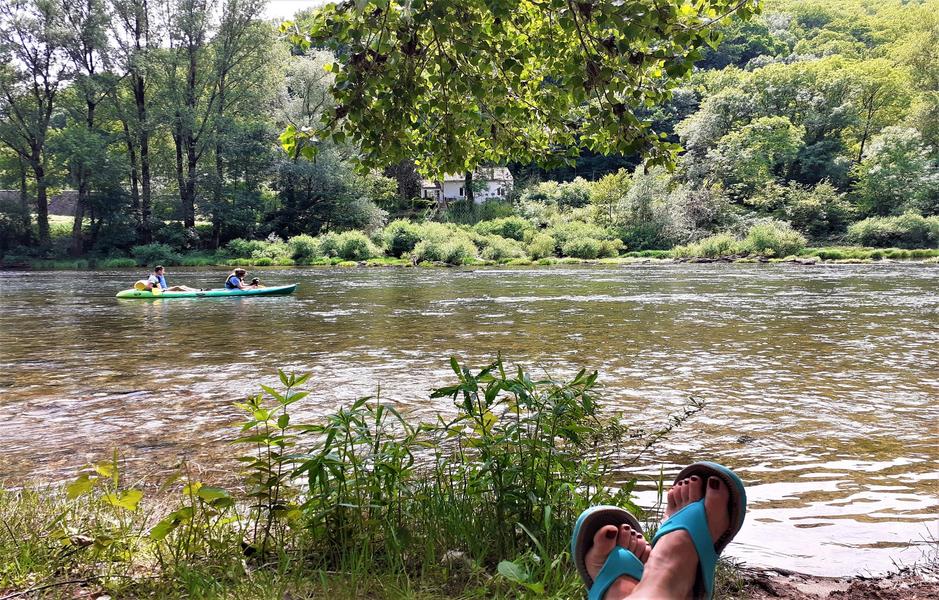 camping l'amitié au bord de l'eau Trébas-Tarn-emplacement plage baignade  locanoë camping l'amitié