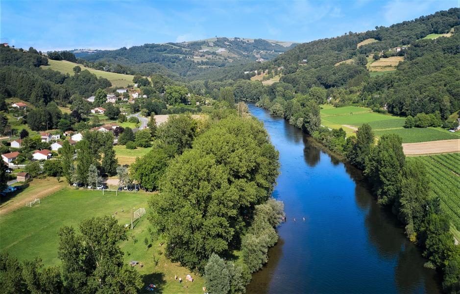 camping l'amitié au bord de l'eau Trébas-Tarn-village station verte-plage pavillon bleu