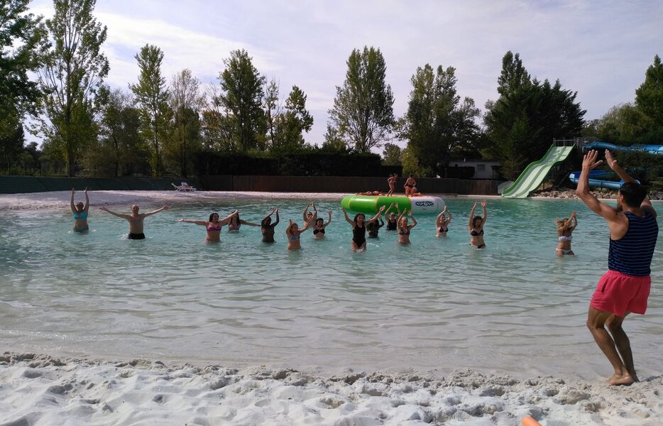 animation aquagym Lagon Camping Plan d'Eau St Charles