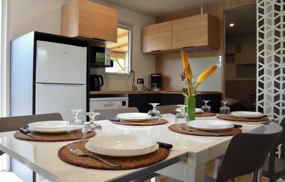 Camping Municipal La Foret_Saint-Pierre-de-Trivisy intérieur mobile home neuf