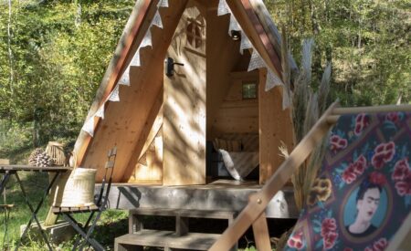 Camping Au Fil du Viaur tipi pour couple