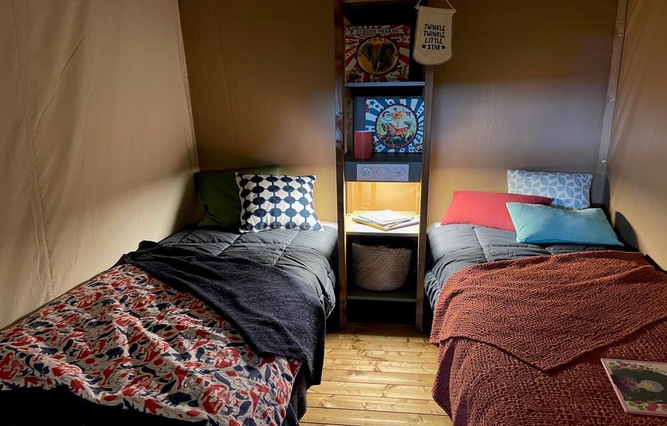 Camping Au Fil du Viaur chambre ados