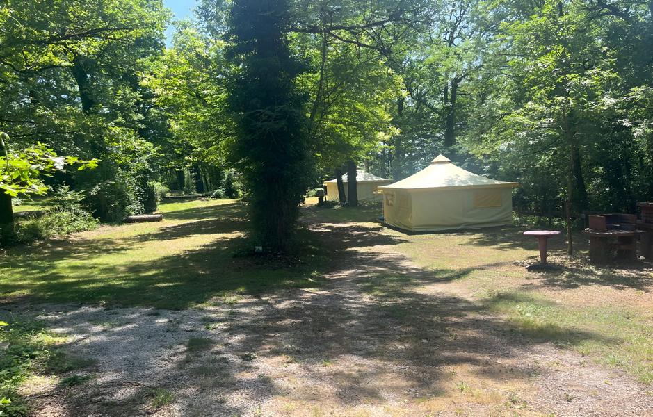 Camping Les Monts d'Albi_Teillet bungalow dans la forêt