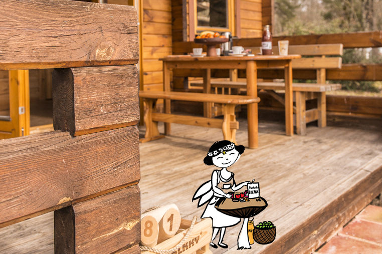 Les Fées du Moulin terrasse