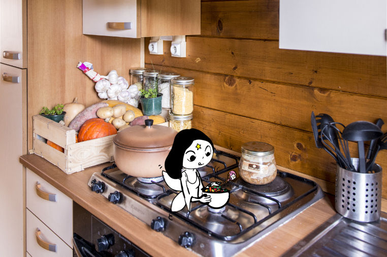 Les Fées du Moulin cuisine