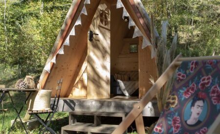 Camping les Tarrasses du Viaur tipi pour couple