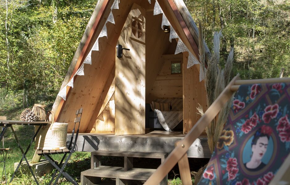 Camping les Tarrasses du Viaur tipi pour couple