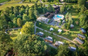 Camping Le Plô_Le Bez vue aérienne
