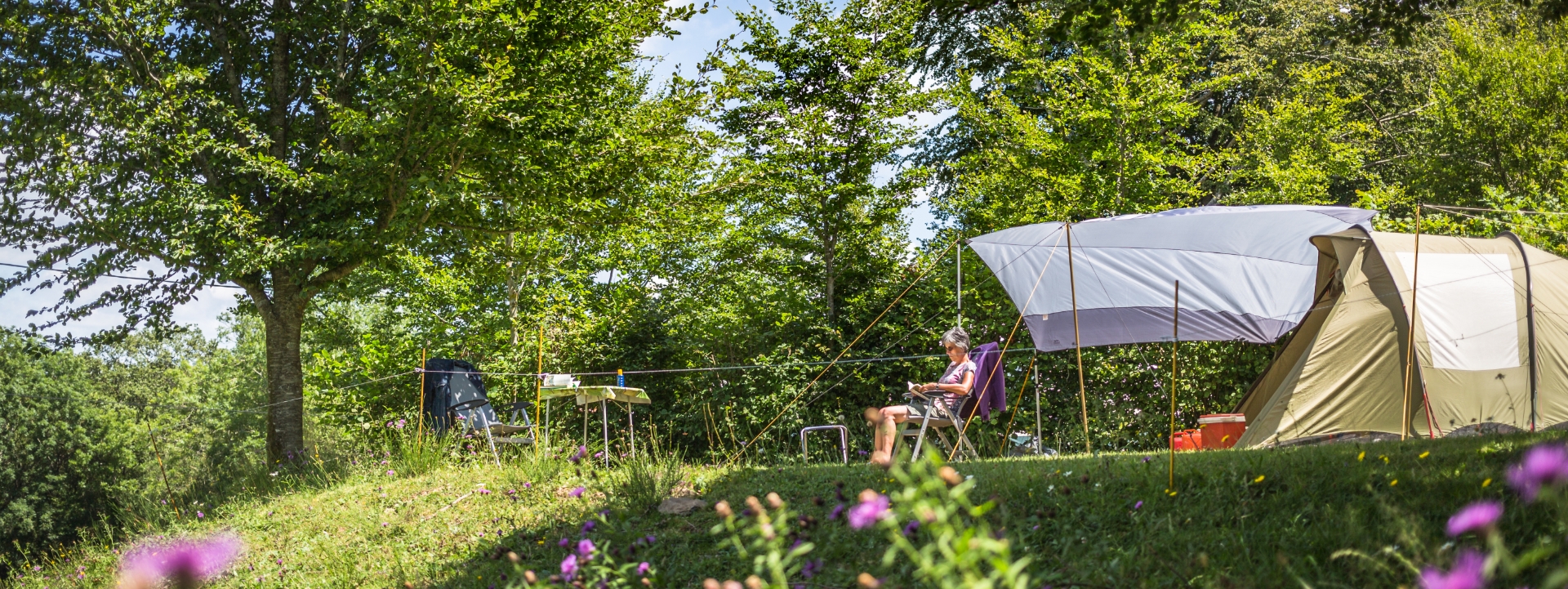 Camping le Clot, tent pitches: nature camping and relaxation in the Tarn